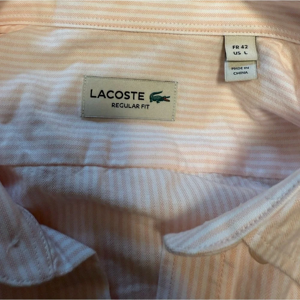 Lacoste Stripped Oxford Button Down